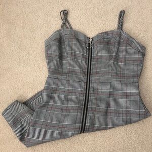 Plaid zip-front mini dress | Forever 21